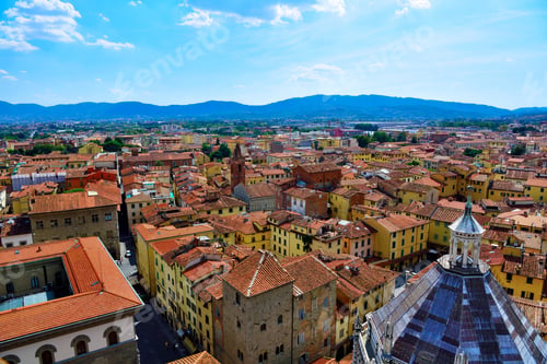 Preview: Panorama On Top Of The Tower Of The Cathedral Of Pistoia