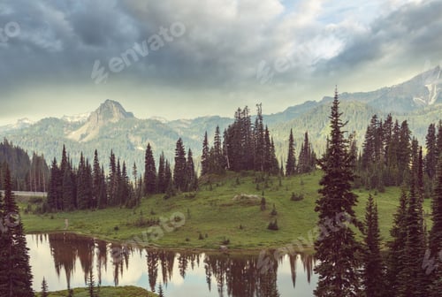Preview: Beautiful Landscapes On Mountains Lake