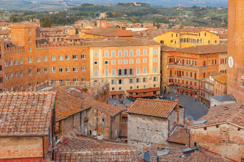 Preview: Siena. Aerial View Of The City.