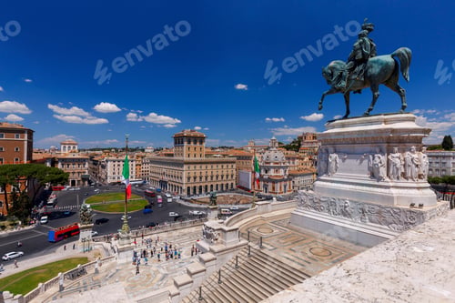 Preview: Altar Of The Fatherland, Altare Della Patria . National Monument Vitorio Emmanuel Ii On Plaza