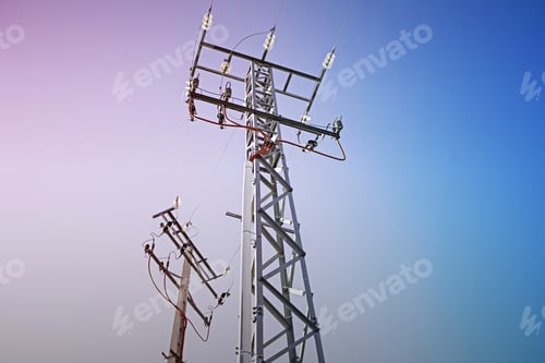 Preview: Electrical Towers With Energy, Industry And Business