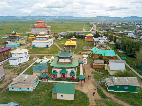 Preview: Ivolginsky Datsan. Buddhist Temple Located In Buryatia, Russia. Was Opened In 1945 As The Buddhist