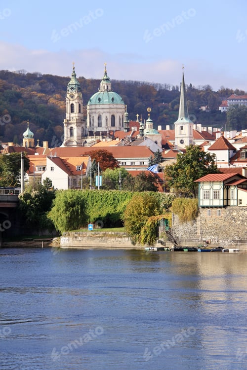Preview: View On The Autumn Prague St. Nicholas' Cathedral