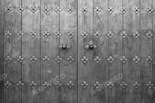 Preview: Medieval Door And Old Wood, Construction And Architecture