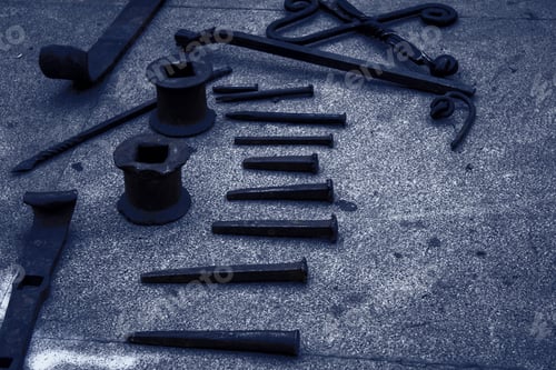 Preview: Fire In The Forge, Detail Of Work With Iron, Industry