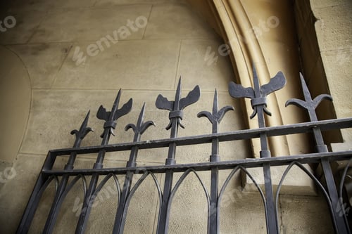 Preview: Gates In Medieval Castle, Construction And Secure Architecture