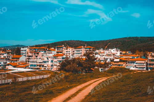 Preview: Village At Greece With Sport Park In The Foreground