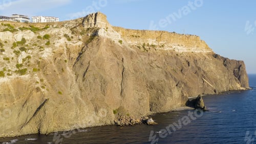 Preview: Crimea. Cape Fiolent. Attraction Of Crimea On The Black Sea Coast, Aerial View