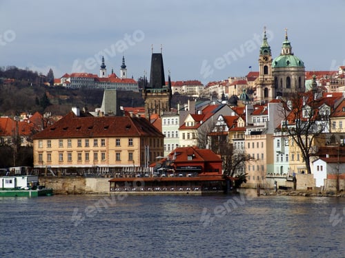 Preview: Colorful Prague Gothic Castle On The River Vltava