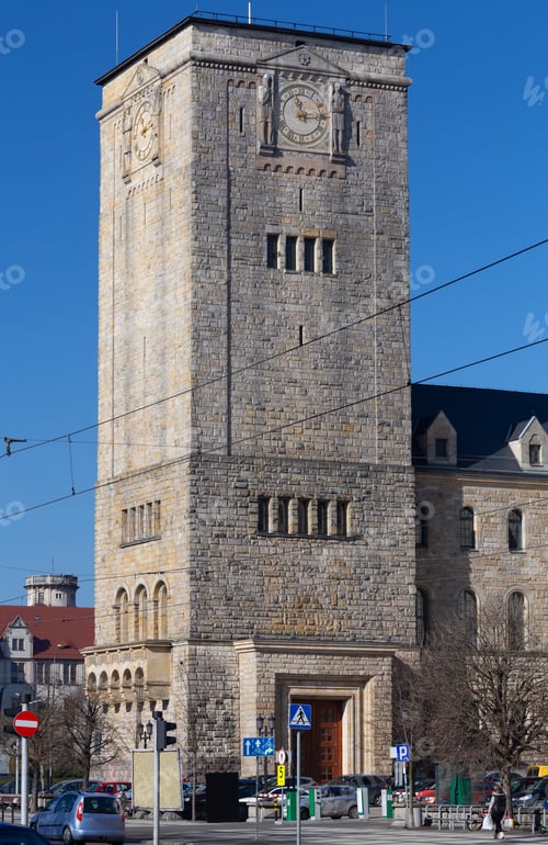 Preview: Old Medieval Stone Tower In The Historical Part Of The City. Poznan. Poland.
