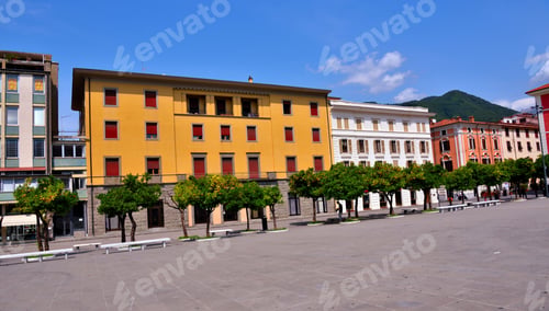 Preview: Arance Square And Obelisk Massa Tuscany Italy