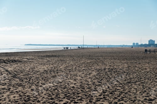 Visualização: A praia de inverno de Lignano Sabbiadoro