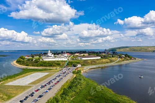 Preview: Sviyazhsk, Russia. Aerial View Of Sviyazhsk Island-City