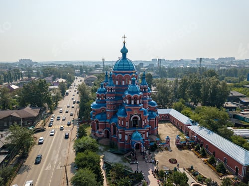 Preview: Russia, Irkutsk. The Church Of The Icon Of The Mother Of God Of Kazan In The Handicraft Quarter