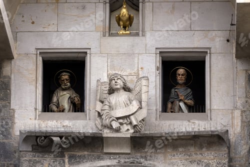 Preview: Apostles On Historical Medieval Astronomical Clock In Prague On Old Town Hall , Czech Republic