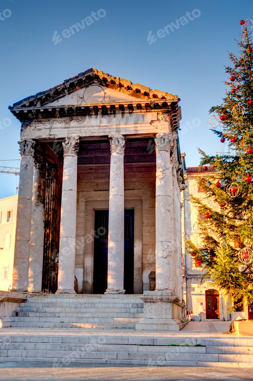 Preview: Roman Landmarks In Pula, Croatia, Hdr Image