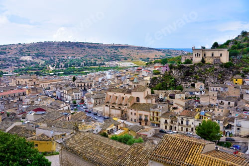 Preview: Panorama Of Scicli, Sicily, Italy