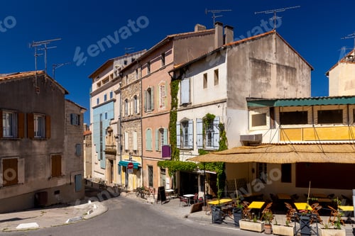 Preview: Arles. Old Narrow Street In The Historic Center Of The City.