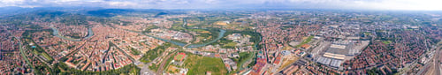 Preview: Verona, Italy. Panorama Of The Historical Part Of Verona From The Air.