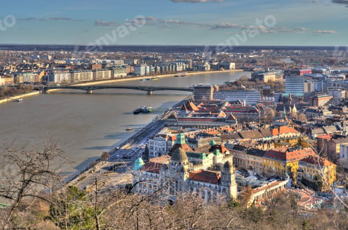 Preview: Budapest Cityscape From The Citadel Hill, Hdr Image