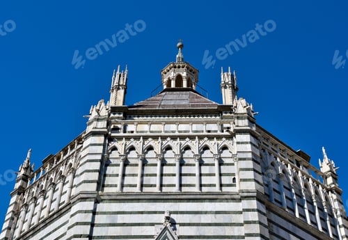 Preview: Saint John'S Baptistery In Pistoia City Built In The Year 1303 With An Octagonal Base (Tuscany