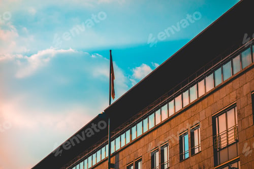 Preview: Office Building With Germany Flag