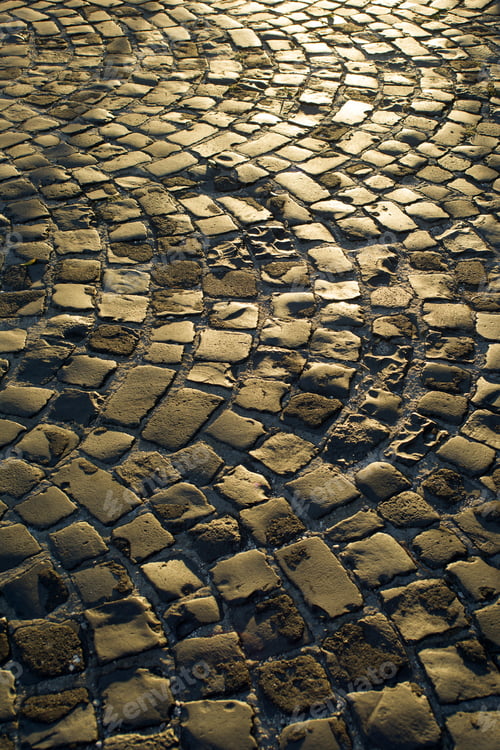 Preview: Urban Square Paved With Cobblestones Of The Old System