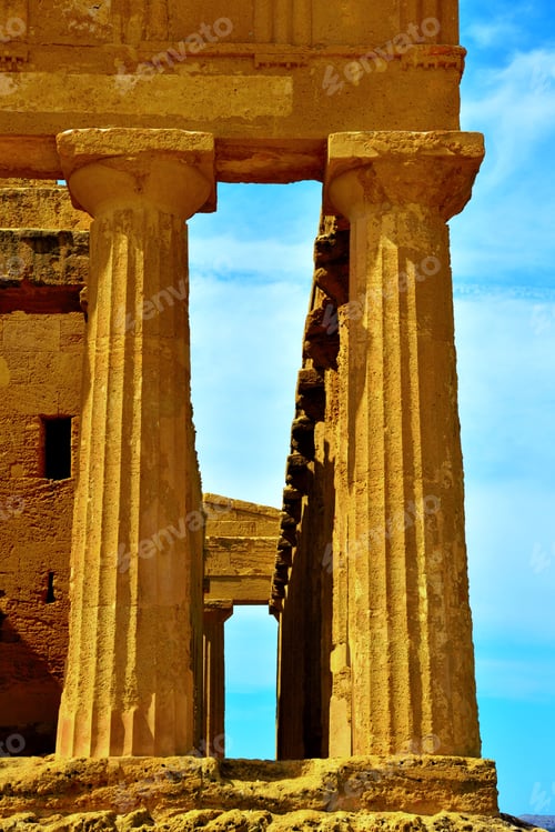 Preview: The Temple Of Concordia Is A Greek Temple Valley Of The Temples Agrigento Sicily Italy