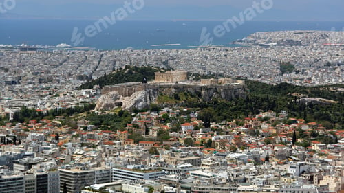 Preview: Acropolis Landmark Athens Cityscape From Mount Greece