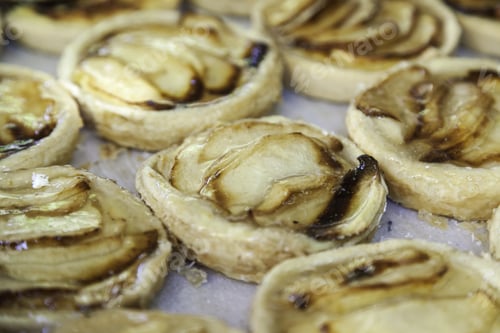 Preview: Apple Pie Caramelized In Food Market, Pastry Shop