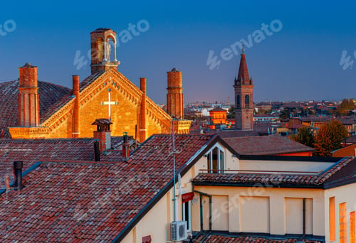 Preview: Bologna. Sunset Over The City.