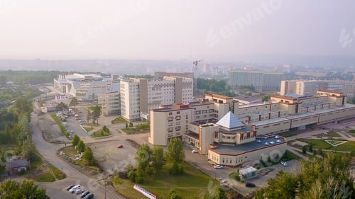 Preview: Russia, Krasnoyarsk. Siberian Federal University, Multifunctional Complex, From Dron