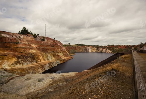 Preview: Pond With Contaminated Waters Of An Old Mine.