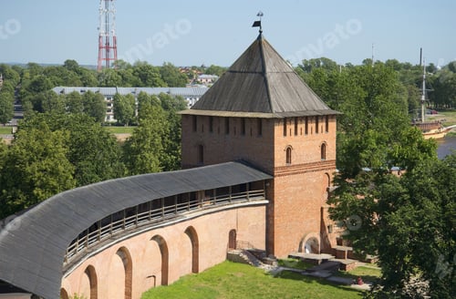 Preview: Wall And The Vladimir Tower Of The Novgorod Kremlin. View From The Inner Side