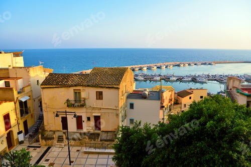Preview: View Of The Sea Of Sciacca Sicily Italy