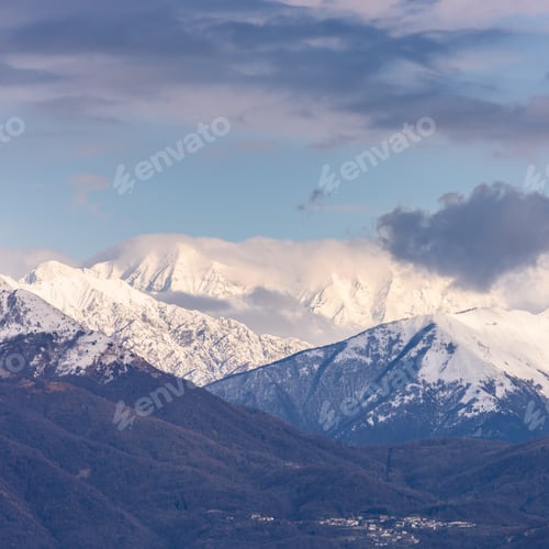 Preview: The Slow Flow Of The Tagliamento River Cradled By Its Mountains.