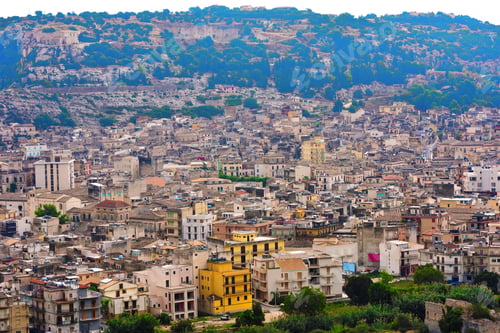 Preview: Panorama Of Scicli, Sicily, Italy