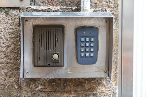 Preview: Intercom Door Bell With Numeric Keypad Combination