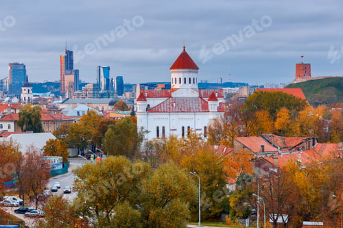 Preview: Vilnius. Aerial View Of The City.