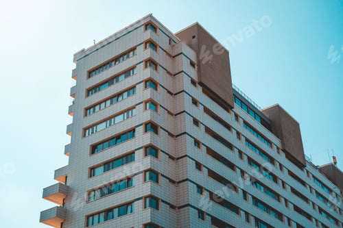 Preview: White Office Or Apartment House With Clean Background