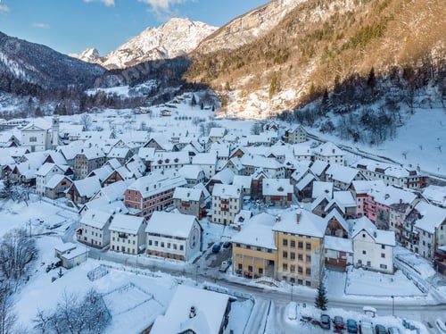 Preview: The Village Of Watches In Carnia. Snow And Magic