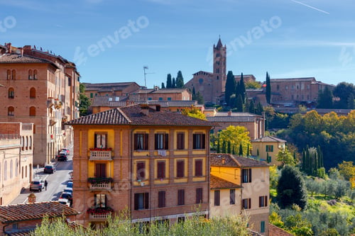 Preview: Siena. Aerial View Of The City.
