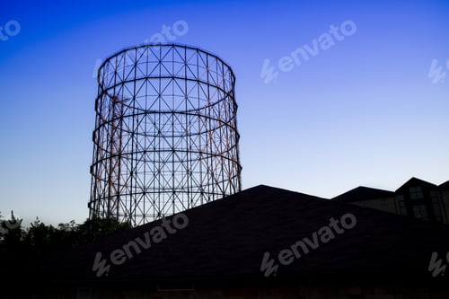 Preview: Old Metal Frame Made For A Gasometer In Rome Italy
