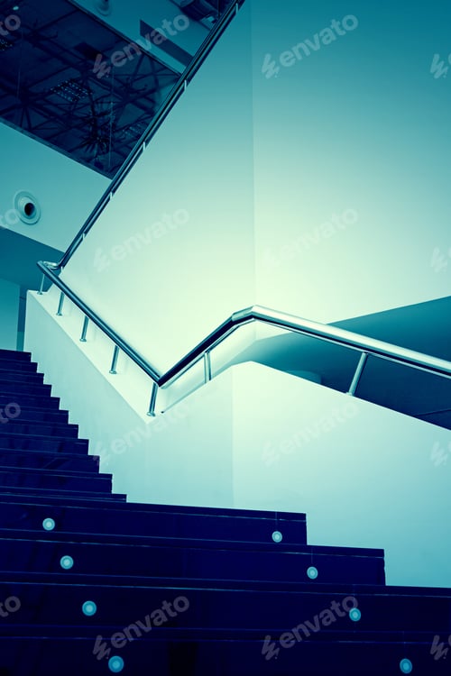 Vorschau: Treppen im modernen Bürointerieur, Konstruktion
