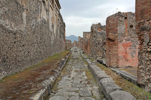 Preview: Ancient Street Ruins In Pompei Italy