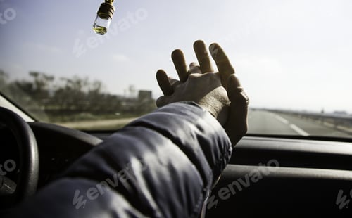 Preview: Hand Drive Behind The Wheel Driving, Transportation And Travel