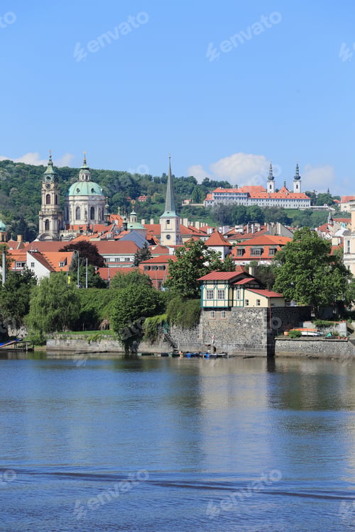 Preview: View On The Spring Prague With St. Nicholas' Cathedral, Czech Republic