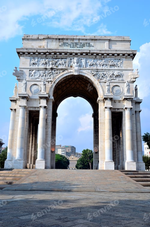 Preview: Victory Square And The Arc De Triomphe, Genoa, Italy