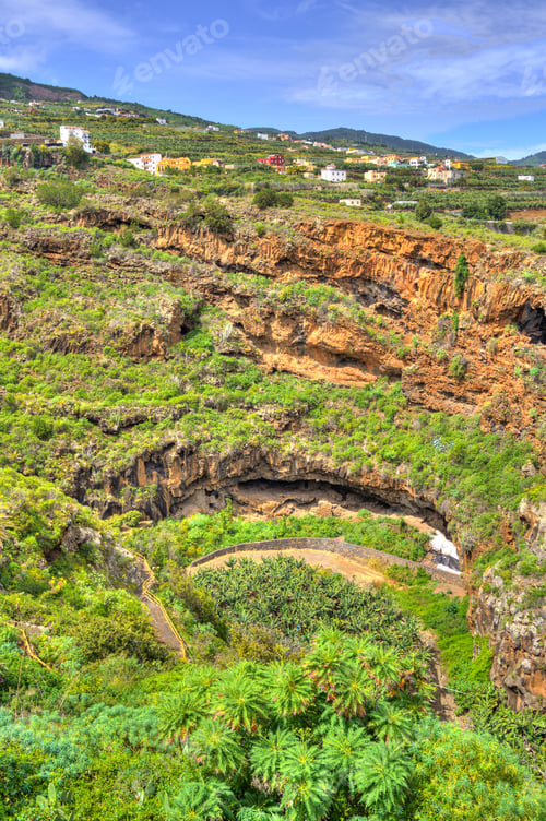 Preview: La Palma Island, Vegetation And Volcanic Landscape, Hdr Image