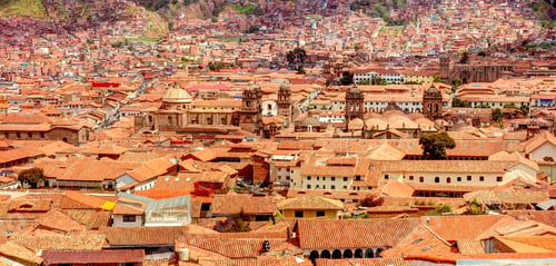 Preview: Cusco, Peru Historical Center Of Cusco In Sunny Weather, Hdr Photo